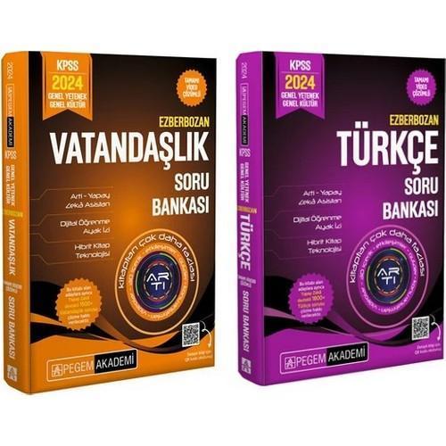 Pegem Akademi Kpss 2024 Ezberbozan Genel Yetenek Genel Kültür Vatandaşlık + Türkçe Soru Bankası Seti