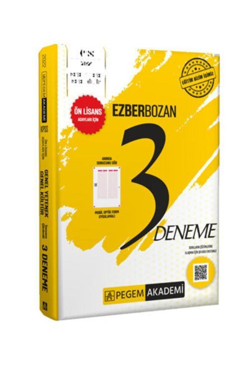 Pegem KPSS ÖNLISANS GY-GK Ezberbozan 3 Deneme