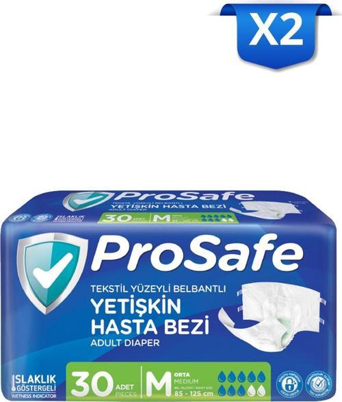 Belbantlı Yetişkin Hasta Bezi Orta (M) 30'Lu X2