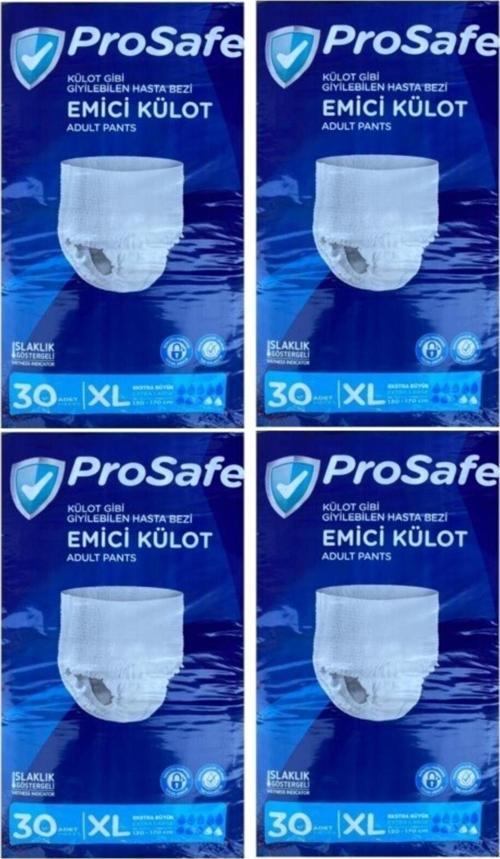 Yetişkin Emici Külot Hasta Bezi Xl Extra Büyük 120 Adet (4Pk*30)