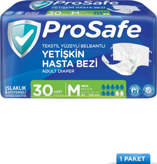 Belbantlı Yetişkin Hasta Bezi M 30'Lu