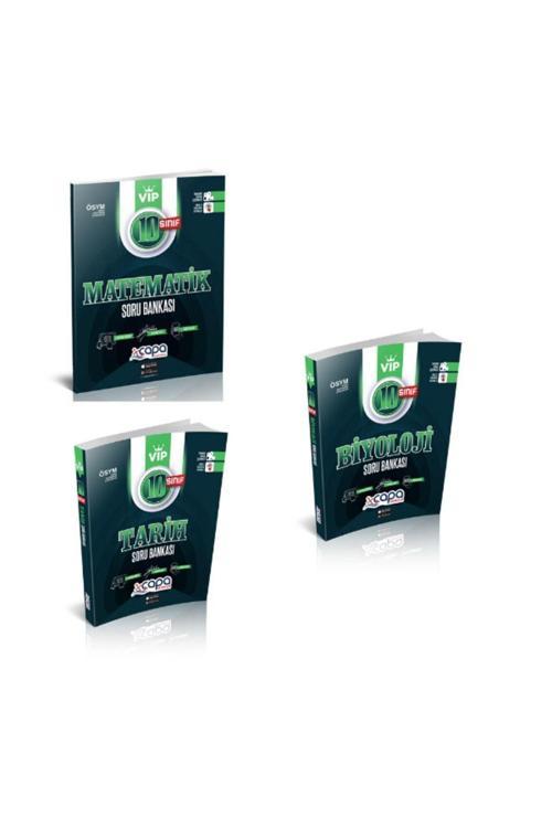 Çapa Yayınları 10. Sınıf Matematik - Tarih - Biyoloji Soru Bankası Seti 3 Kitap