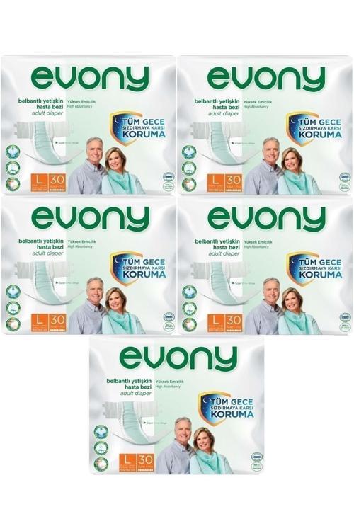 Hasta Bezi Yetişkin Bel Bantlı Tekstil Yüzey L-Büyük Boy 150 Adet (5Pk*30)