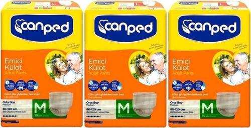 Emici Külot Hasta Bezi Ekonomik Paket 3'Lü Set 90 Adet Medium