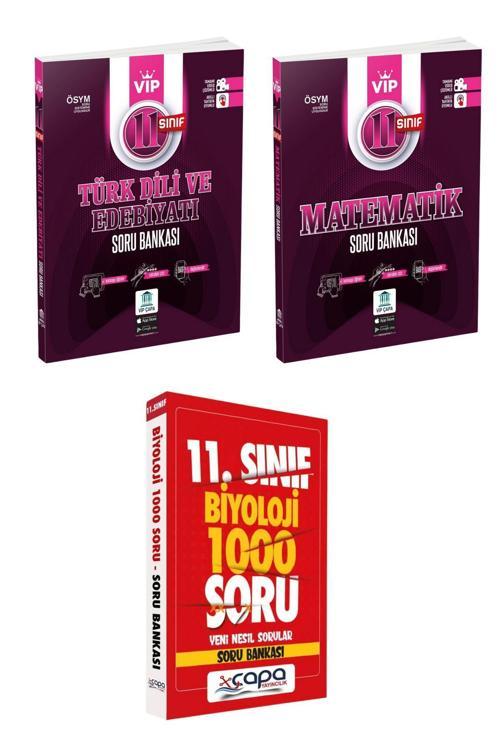 Çapa Yayınları 11.Sınıf Matematik Biyoloji Edebiyat Soru Bankası Seti
