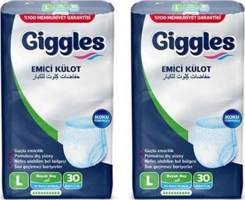 Yetişkin Emici Külot L Beden 60 Adet ( 2 Paket)