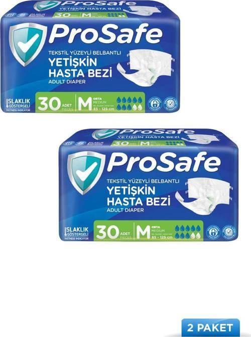 Belbantlı Hasta Bezi M Beden 2 Adet 60 Yaprak