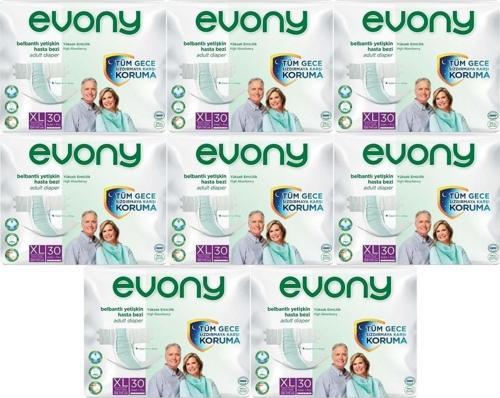 Hasta Bezi Yetişkin Bel Bantlı Tekstil Yüzey Extra Large- Ekstra Büyük Boy 240 Adet (8Pk*30)