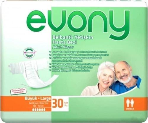 Yetişkin Hasta Bezi Large Büyük Beden 30Lu
