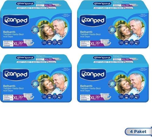 Belbantlı Tekstil Yüzeyli Hasta Bezi Extra Büyük Boy L 120 Li