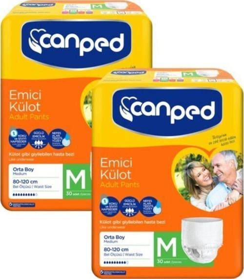 Emici Külot Orta (Medium) 2X30'Lu 60 Adet Hasta Bezi