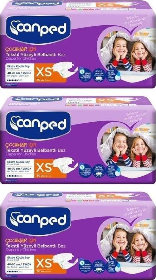Belbantlı Tekstil Hasta Bezi Ekstra Küçük (Xs) 30'Lu 3 Paket