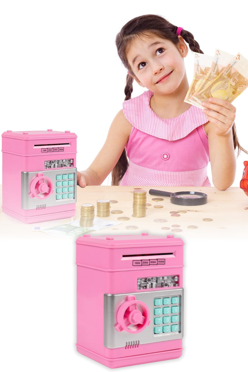 Akıllı ATM Kumbara Ve Mini banka Şifreli ve Dijital Kasa