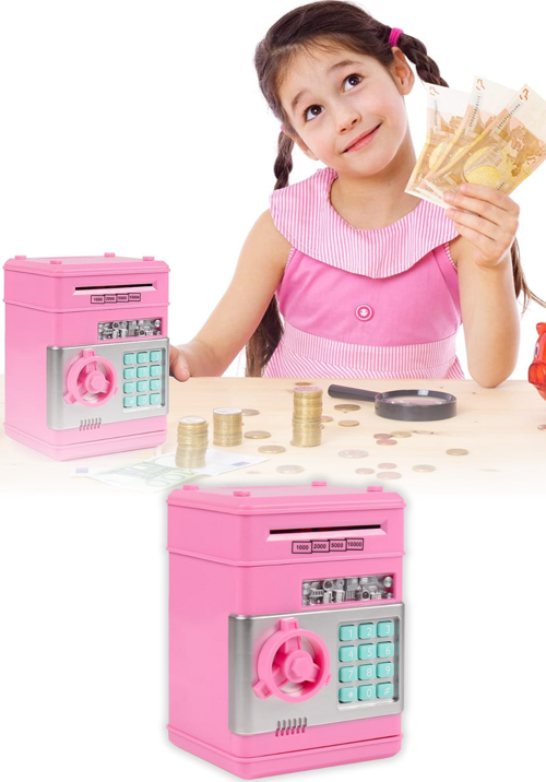 Akıllı ATM Kumbara Ve Mini banka Şifreli ve Dijital Kasa