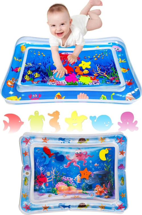 Bebek Su Matı Tummy Time Aktivite Oyuncağı Su Havuzu