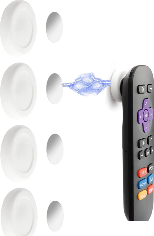 Pratik Yapışan Kolay Monte Duvar Sabitleme Mıknatıs Çok Amaçlı Kumanda Telefon Tutucu 2li