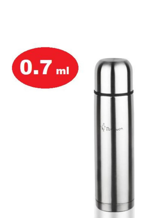 0.7 Litre Mama Termosu – Bardak Kapaklı, Çift Katman Paslanmaz Çelik | 12 Saat Isı Koruma | Bebek Maması İçin İdeal Taşınabilir Termos