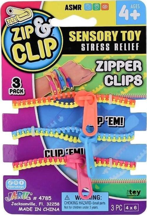 4785 Zıp Clip Zipper Clips 3lü -Sunman