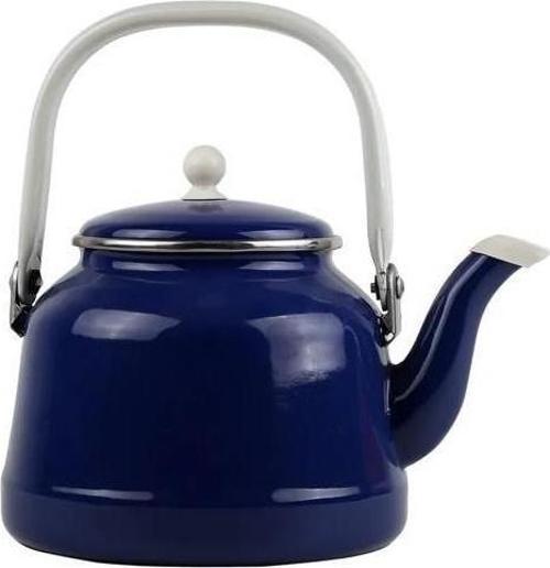Vintage Emaye Demlik Kettle 2Lt Lacivert 1188