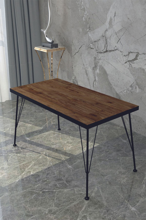 Modelvizyon Delta 60X120 Dekoratif Ceviz Mutfak Masası