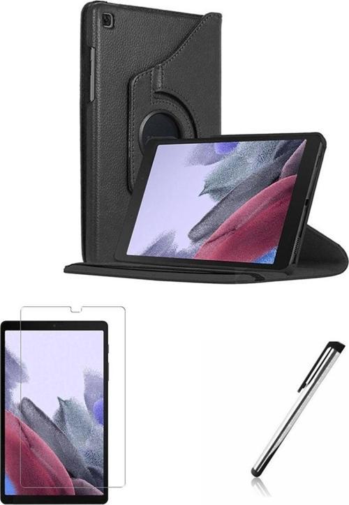 Samsung Galaxy Tab A7 Lite Sm-T220 Uyumlu Dönebilen Kılıf Ekran Koruyucu Kalem Set
