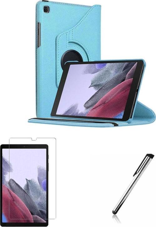 Samsung Galaxy Tab A7 Lite Sm-T220 Uyumlu Dönebilen Kılıf Ekran Koruyucu Kalem Set