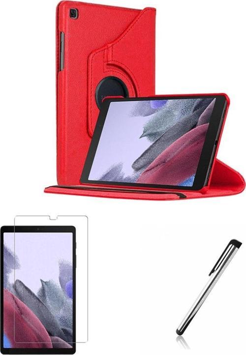 Samsung Galaxy Tab A7 Lite Sm-T220 Uyumlu Dönebilen Kılıf Ekran Koruyucu Kalem Set