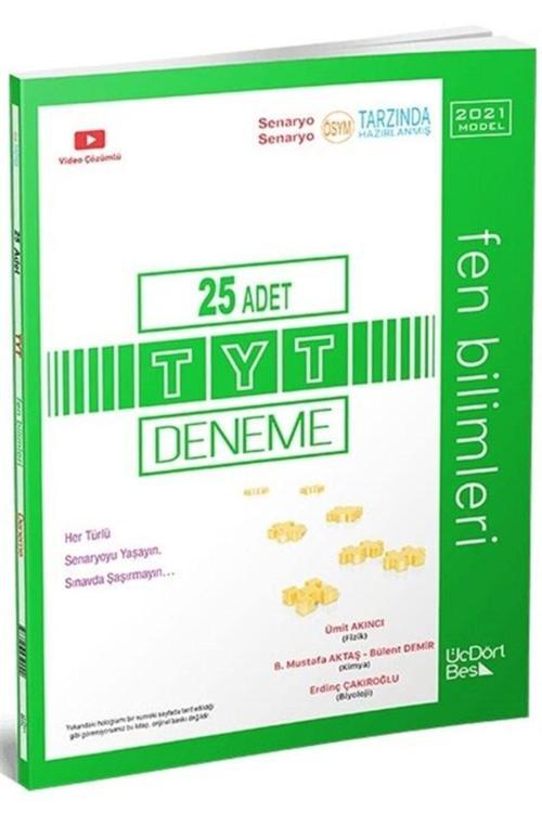 2021 Model Tyt Fen Bilimleri 25 Li Deneme Üç Dört Beş Yayınları