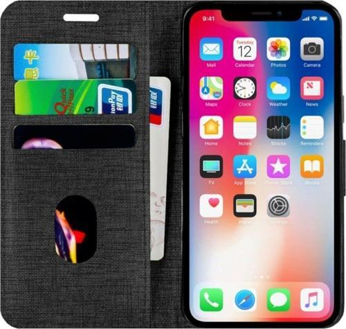 Apple Iphone Se 2.Nesil Kartvizitli Cüzdan Kılıf Siyah