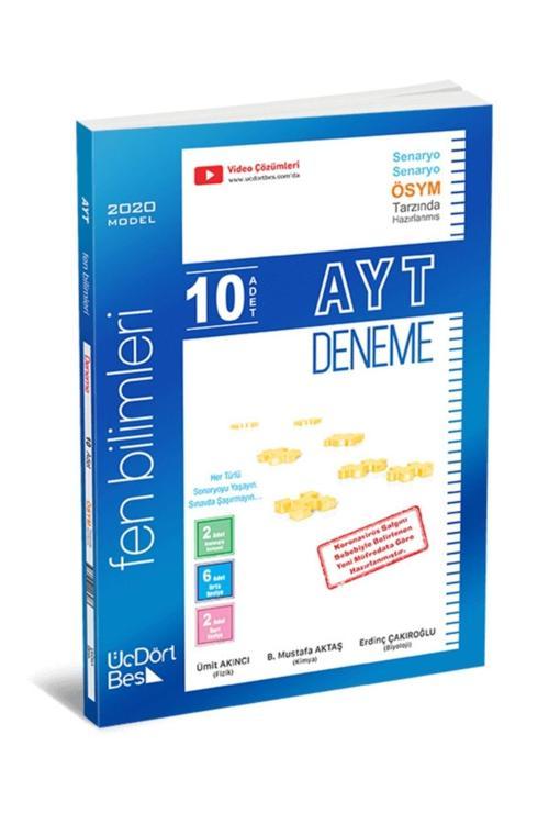 345- 2020-Ayt 10’lu Fen Bilimleri Deneme – 2020
