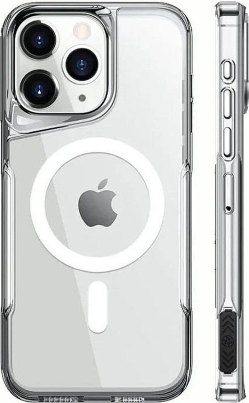 Apple Iphone 16 Pro Max Uyumlu Kılıf Renkli Magsafe Wireless Darbe Emici Şeffaf Silikon Kapak