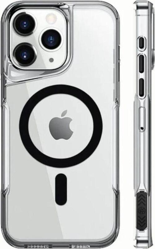 Apple Iphone 15 Pro Uyumlu Kılıf Renkli Magsafe Wireless Darbe Emici Şeffaf Silikon Kapak
