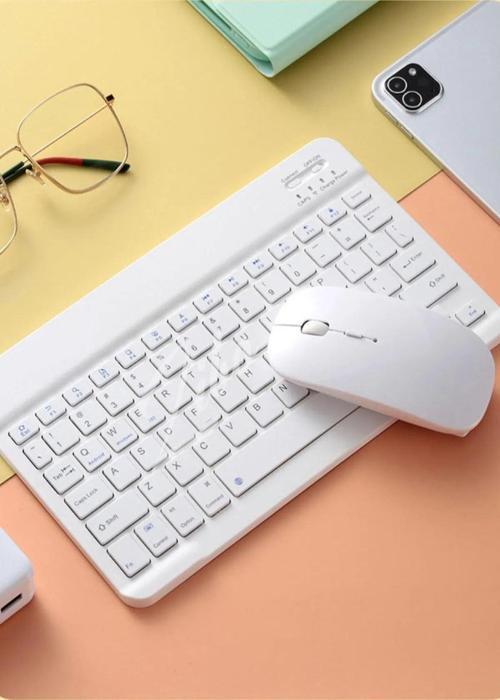 Samsung Galaxy Tab S9 Ultra Sm-X910 Uyumlu Bluetooth Klavye Mouse Set Modern Tasarım 431550
