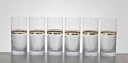 Elite 6 Parça Limonata Bardağı Platin