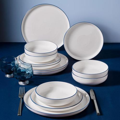 Bilbao 12 Parça 4 Kişilik Yemek Takımı Lacivert