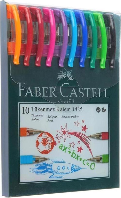 Faber-Castell 1425 Tükenmez Ailesi 10 Lu Poşet