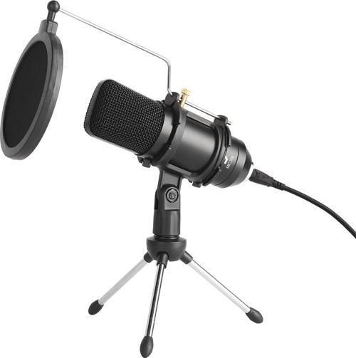 MIC-300 (BM-800) Stand ve Pop Filtreli Profesyonel Youtuber Mikrofonu