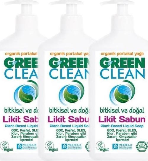 Organik Portakal Yağlı Likit Sabun 500 ml 3'lü Set