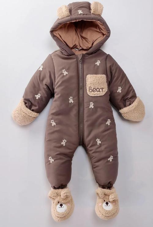 Ayılı Erkek Bebek Astronot Tulum Bebek Tulum Kozmonot Tulum Çocuk Astronot Tulum Bebek Astronot Mont