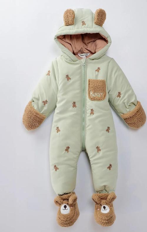 Ayılı Erkek Bebek Astronot Tulum Bebek Tulum Kozmonot Tulum Çocuk Astronot Tulum Bebek Astronot Mont