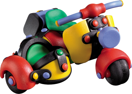 Sepetli Motosiklet 3D Yapboz Oyuncak