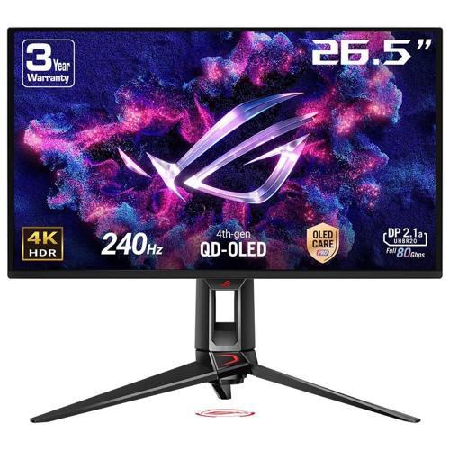 ROG Swift OLED PG27UCDM 26.5 inç 240Hz 0.03ms 4K UHD Adaptive Sync QD-OLED Pivot Gaming Monitör