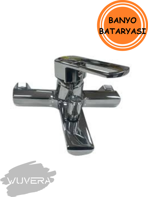 Pramit Serisi TSE Belgeli Banyo Bataryası – 40 mm Kartuş, Duvar Montaj & Krom Kaplama