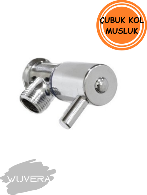 Çubuk Kol Aç Kapa Ara Musluk 3/8” Dişli TSE Belgeli Prinç Gövde