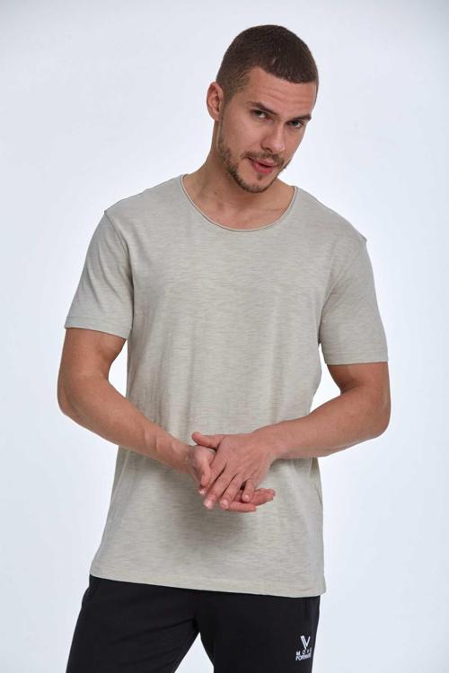 Milan Over Size Erkek Tişört Taş