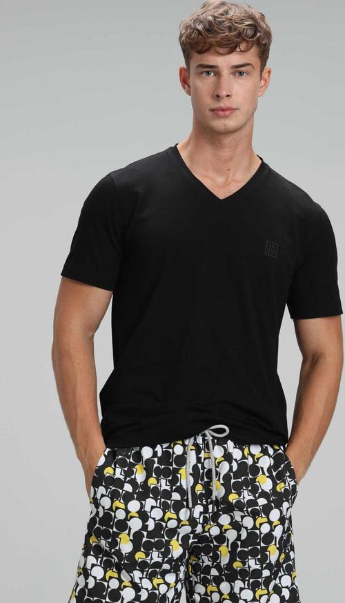 Tuna Modern Grafik T- Shirt Siyah