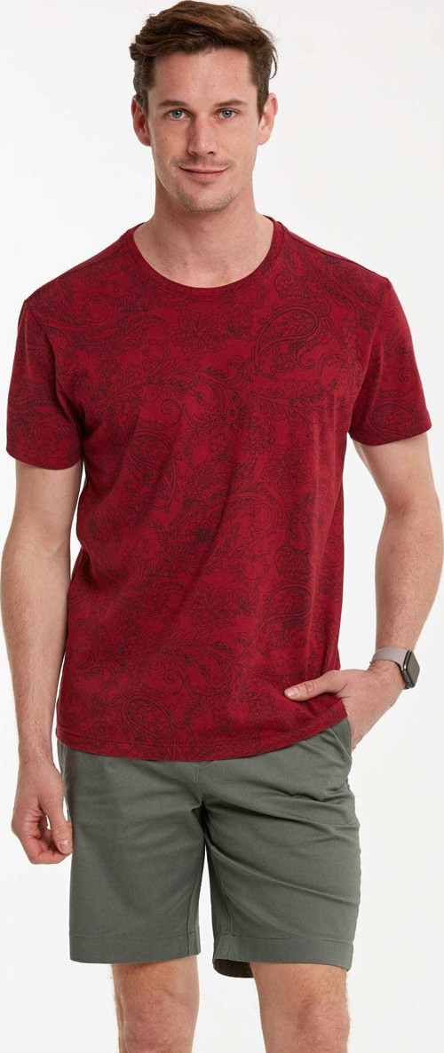 Wrap Erkek Tişört Bordo
