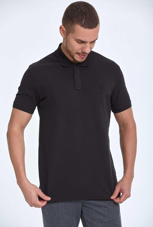 Walker Polo Erkek Tişört Siyah