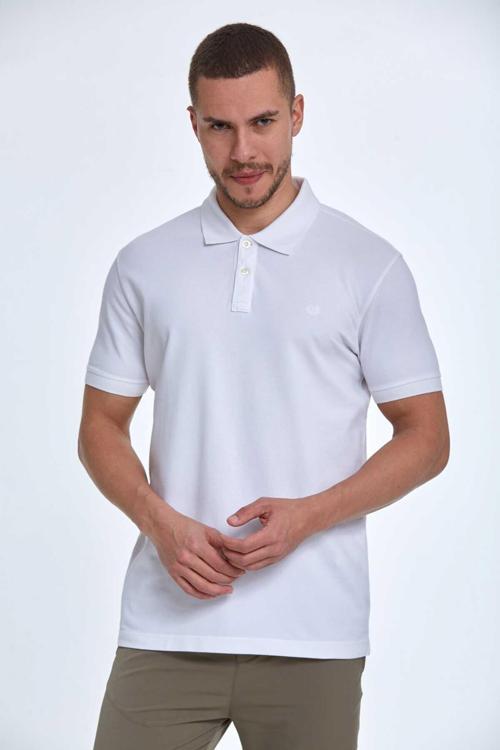 Walker Polo Erkek Tişört Beyaz