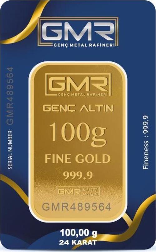 RimaGold 100 gr 24 Ayar 999.9 Milyem GMR Gram Altın